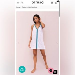 Pitusa Mini Sundress. Color white. Size P.